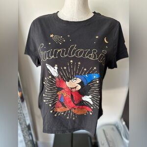 Disney Black Fantasia Mickey Adult T-Shirt